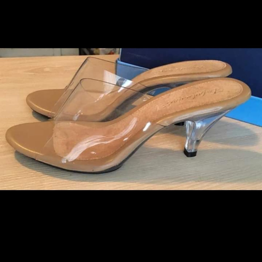 Clear Heels size 9